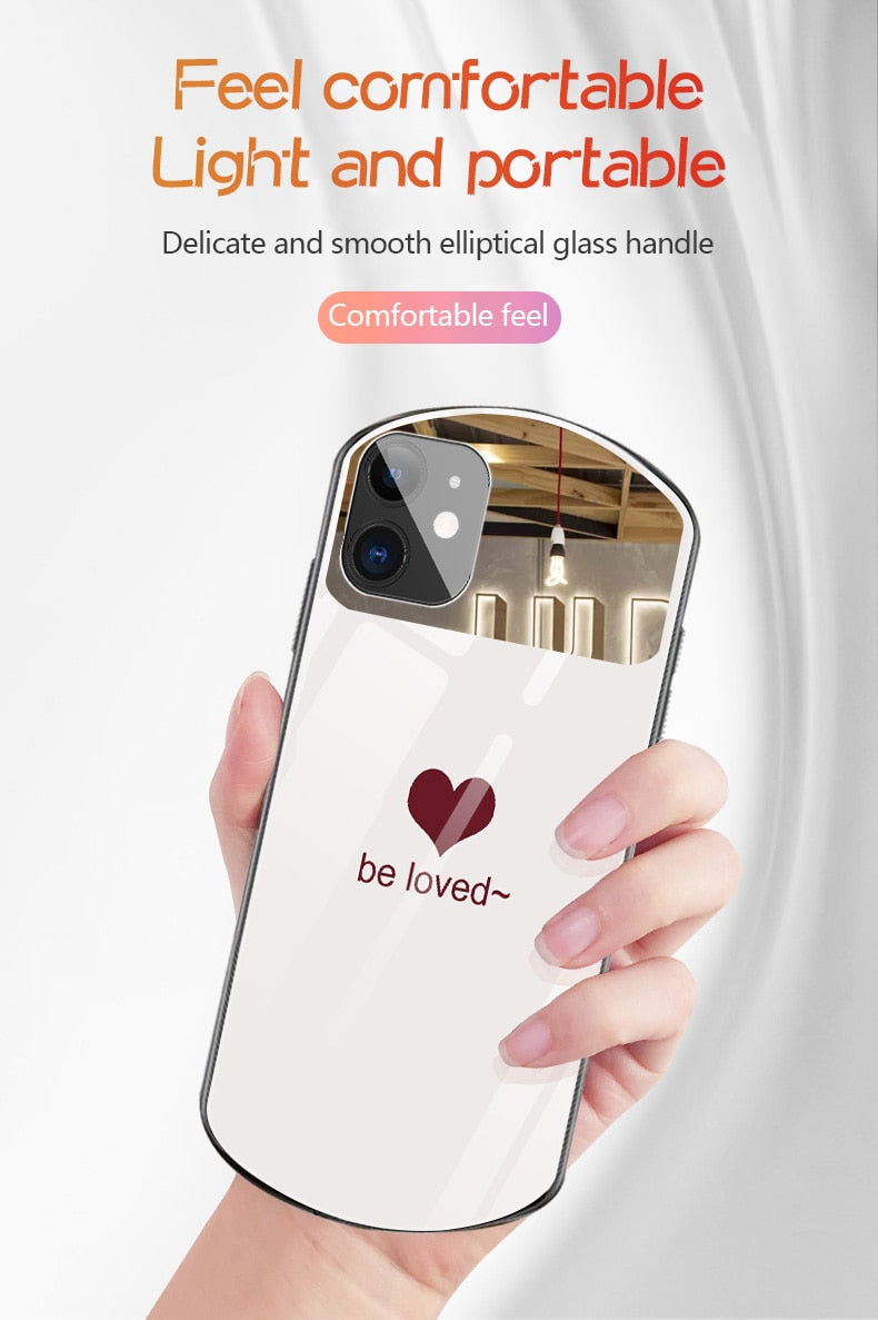 Heart-Shaped Tempered Glass Mirror Case for iPhone - Premium Mobile Phone Cases from Dressmycell.com - Just $20.00! Shop now at Dressmycell.com Heart-Shaped Tempered Glass Mirror Case for iPhone - Premium Mobile Phone Cases from Dressmycell.com - Just $20.00! Shop now at Dressmycell.com